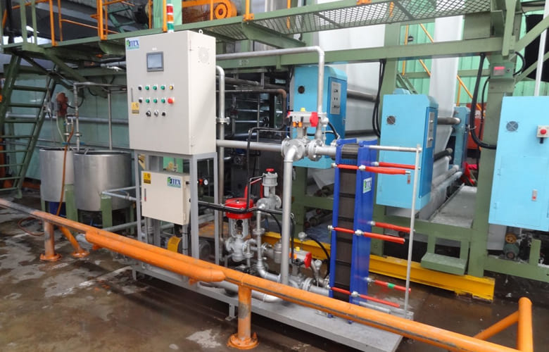 Double roller coating machine